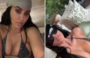 Kim Kardashian posa en sexys fotos en bikini después de reprobar el examen de la abogacía
