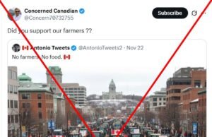 Imágenes generadas por IA difundidas en medio de protestas de agricultores canadienses