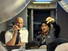 Piloto frustrado les dice a los pasajeros que ‘llamen a sus senadores’ y critica el cierre del gobierno, en video