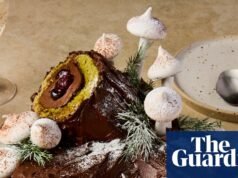 ¡Arremangar! Receta de troncos de pistacho de Philip Khoury | comida y bebida navideña