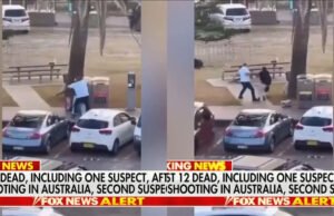 Video notable de un hombre luchando con un arma lejos del tirador australiano de Hannukah
