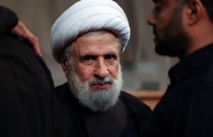 Qassem de Hezbollah dice que enviar un delegado civil a las conversaciones de alto el fuego es una concesión a Israel