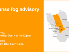 Advertencia de niebla densa para Delta hasta el mediodía del viernes – visibilidad 1/4 de milla – The Mercury News