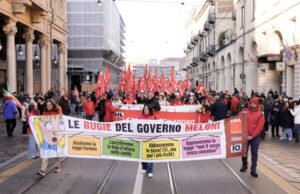 Huelga a gran escala en Italia para protestar contra los planes presupuestarios de Meloni