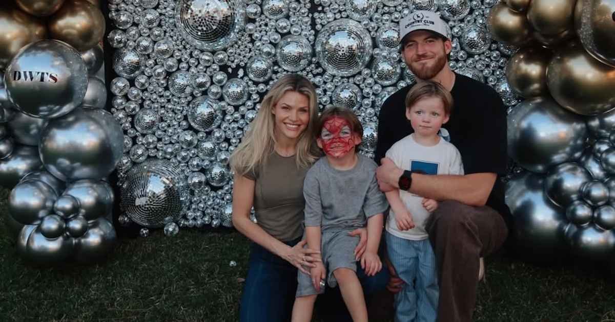 El esposo de Witney Carson la sorprendió con una fiesta de bienvenida después de ganar