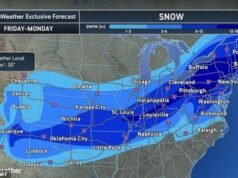 Un mapa aterrador revela dónde llegará la próxima tormenta Fern mientras millones de estadounidenses son devastados por una pulgada de nieve por HORA