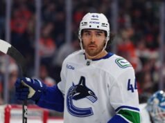 Kiefer Sherwood de San Jose Sharks dice que quiere enfrentar a Vancouver Canucks