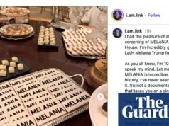 Pasteles negros y cubos de diseñador: bienvenidos al estreno en la Casa Blanca de Melania de Brett Ratner | Melania Trump