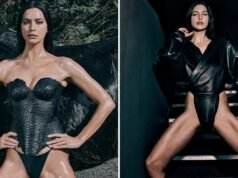 Irina Shayk mata en sesión de fotos de lencería inspirada en BDSM