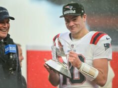 Mike Vrabel de Patriots HC descarta los rumores sobre la lesión en el hombro derecho de Drake Maye