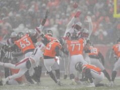 El pateador de los Broncos, Wil Lutz, dice que la ofensiva pudo haberse alineado en la yarda equivocada en un tiro de campo fallido de 45 yardas