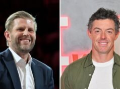 Eric Trump agradece el apoyo de su “amigo” Rory McIlroy a su familia