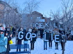 Manifestantes anti-ICE se manifiestan en Sundance: “Hagan películas, no personas”