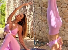 Alessandra Ambrosio se vuelve muy flexible
