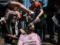 Un alto oficial de policía revela lo que desató el caos de las protestas violentas y critica a los activistas pro palestinos, mientras emerge un video impactante que muestra al oficial lanzando puñetazos.