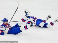 Momento vergonzoso: las estrellas del hockey americano chocan en los Juegos Olímpicos de Invierno… antes de tener tensos intercambios en el banquillo
