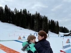 Eugenia estaba de vacaciones en familia cuando arrestaron a Andrés: la princesa fue vista en la estación suiza de Gstaad con su marido y sus hijos mientras la policía interrogaba a su padre.