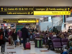 Hombre ‘que portaba armas’ arrestado en el aeropuerto de Gatwick mientras la policía invadía la estación