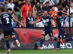 La ex estrella olvidada del Man United, de 37 años, retrocede en el tiempo con un impresionante disparo de larga distancia en medio del renacimiento de Australia