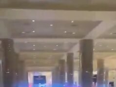 Pánico en el aeropuerto de Dubái tras ser “golpeado por un dron suicida iraní” y los pasajeros huyen de la terminal destruida