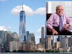 El centro de Manhattan muestra pancarta un año después del 11 de septiembre y la pandemia