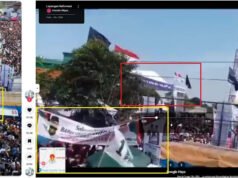Antiguo vídeo de la campaña presidencial de Indonesia tergiversado como un evento reciente