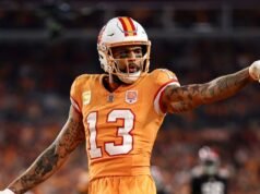 El WR Mike Evans se reunirá con los Buccaneers antes de la agencia libre