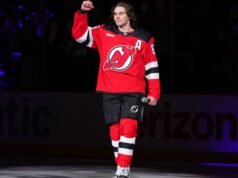 Los Devils honran a Jack Hughes por su gol de oro olímpico