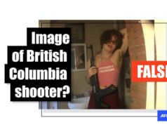 Imagen de un influencer de extrema derecha tergiversada como el tirador de Tumbler Ridge