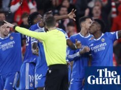 La furia de Vinícius Júnior por las acusaciones de abuso racista arruina la victoria del Real Madrid en el Benfica | liga de campeones