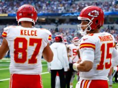 Travis Kelce y Patrick Mahomes supuestamente demandados por una empresa de zapatillas por infracción de derechos de autor