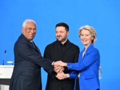 Tras la visita de la UE a Kiev en el cuarto aniversario de la guerra, un ataque ruso mata a dos personas