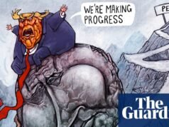 Stephen Lillie en el cuarto aniversario de la guerra en Ucrania – caricatura