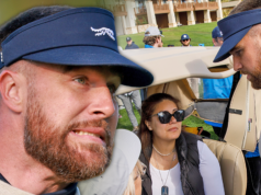 Travis Kelce revisa a una mujer después de golpearla con una pelota de golf