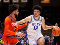 Duke gana su parte del título de la temporada regular de la ACC con una contundente victoria 77-51 sobre Virginia