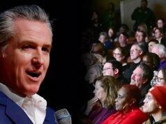 Harvey Levin arremete contra personas mal informadas por llamar racista a Newsom y muestra una foto de la audiencia del evento