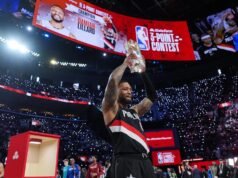 Damian Lillard de Oakland hace llover y gana un tercer título récord de triples de la NBA – The Mercury News