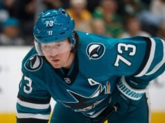 Tyler Toffoli de San Jose Sharks se pierde la práctica por lesión en la parte inferior del cuerpo