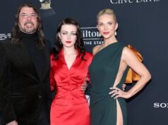 Dave Grohl y su esposa Jordyn Blum asisten a la fiesta de los Grammy 2026 después del escándalo