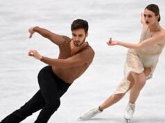 Gabriella Papadakis responde a la medalla de oro ganada por Guillaume Cizeron