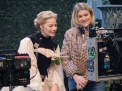 Margot Robbie y Jacob Elordi en “Cumbres Borrascosas” de Emerald Fennell