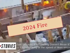 El vídeo NO muestra el incendio de un edificio de almacenamiento de municiones en Tel Aviv durante el ataque iraní a Israel en 2026; es el incendio de un apartamento en 2024.