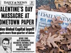El NY Daily News se quedó con cuatro redactores nacionales después de que la “Masacre del Día de San Valentín” provocara despidos aún más devastadores.