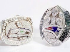 Cada anillo de campeonato del Super Bowl por año