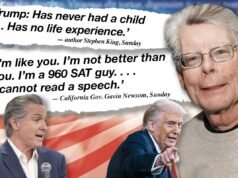 Stephen King reescribe la vida de Trump, el gobernador Newsom la mantiene real y más