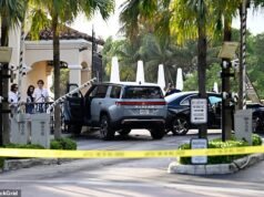 Caos: un coche se estrella a la entrada del “búnker de los multimillonarios” donde viven ricos y famosos en un paraíso soleado