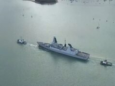 El HMS Dragon FINALMENTE zarpa de Portsmouth para ayudar a defender Chipre