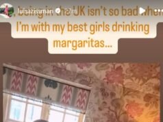 Luisa Zissman toma margaritas con Carrie Johnson y dice que “estar en el Reino Unido no es tan malo” después de regresar de Dubai en medio de la escalada del conflicto.