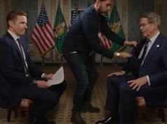 Increíble momento en el que Scott Bessent regresa para una entrevista visiblemente conmocionada después de la llamada a la ‘Sala de Situación’ de Trump
