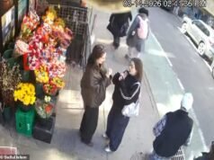 Loco momento en que un taxi de Nueva York choca contra peatones… y el milagro que los salvó de la muerte